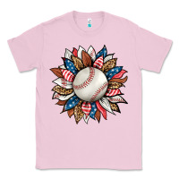 Bubblegum Pink baseball sunflower Classic Tee - HRA Design Shop