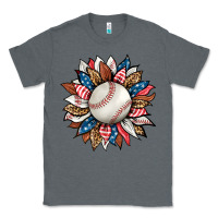 Charcoal Heather baseball sunflower Classic Tee - HRA Design Shop