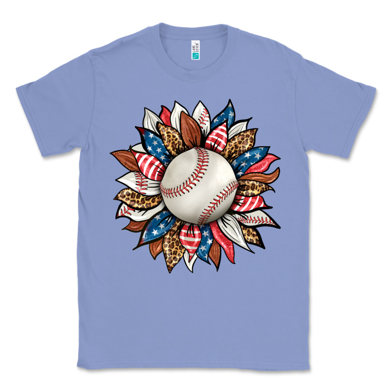 Baseball Sunflower Classic Tee by HRA Design Shop | Teevron