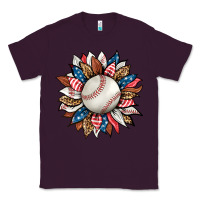 Plum baseball sunflower Classic Tee - HRA Design Shop