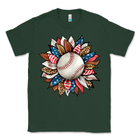 Sports Green baseball sunflower Classic Tee - HRA Design Shop