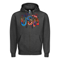 Charcoal Heather usa 4th of july Zipper Hoodie - Artiststas