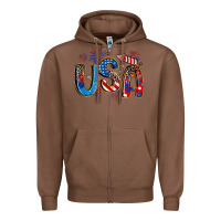 Chestnut usa 4th of july Zipper Hoodie - Artiststas