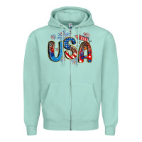 Seafoam usa 4th of july Zipper Hoodie - Artiststas