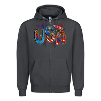 Smoke usa 4th of july Zipper Hoodie - Artiststas