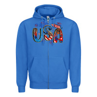 True Royal usa 4th of july Zipper Hoodie - Artiststas