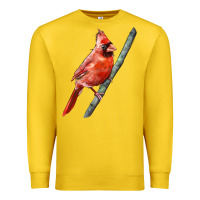 Lemon Northern Cardinal Bird Premium Sweatshirt - LillyAllenDesigns