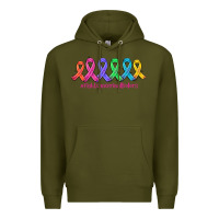 Army Green fight cancer in all colors Premium Hoodie - AdoDesignShop