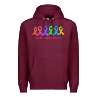 Burgundy fight cancer in all colors Premium Hoodie - AdoDesignShop