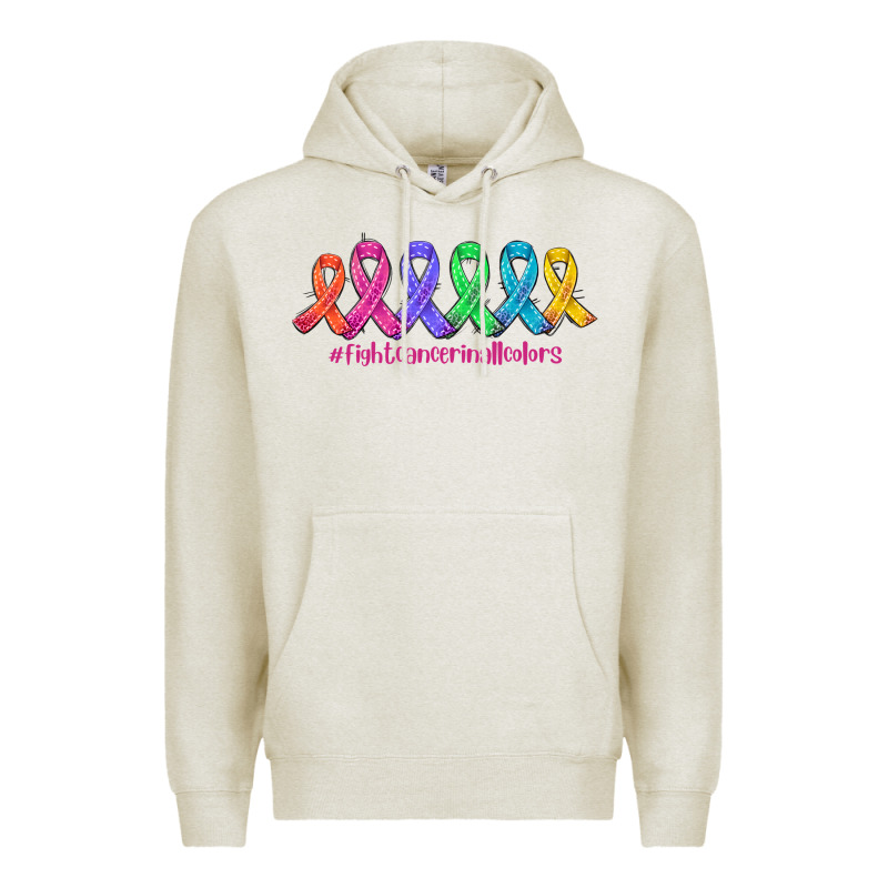 Fight Cancer In All Colors Premium Hoodie by AdoDesignShop | Teevron