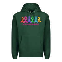 Sports Green fight cancer in all colors Premium Hoodie - AdoDesignShop