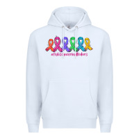 White fight cancer in all colors Premium Hoodie - AdoDesignShop