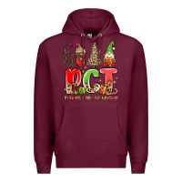 Burgundy pct patient care technician christmas Premium Hoodie - MaliasSmallBusiness