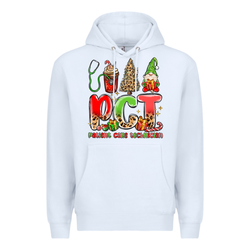 Pct Patient Care Technician Christmas Premium Hoodie by MaliasSmallBusiness | Teevron