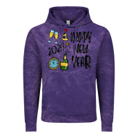 Cloud Purple happy new year 2024 Vintage Hoodie - MaliasSmallBusiness