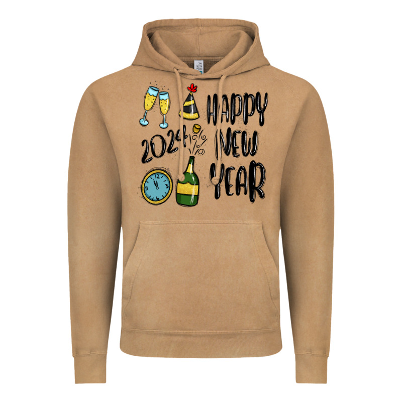 Happy New Year 2024 Vintage Hoodie by MaliasSmallBusiness | Teevron