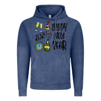 Vintage Denim happy new year 2024 Vintage Hoodie - MaliasSmallBusiness