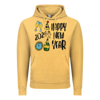 Vintage Mustard happy new year 2024 Vintage Hoodie - MaliasSmallBusiness