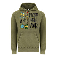 Vintage Olive happy new year 2024 Vintage Hoodie - MaliasSmallBusiness