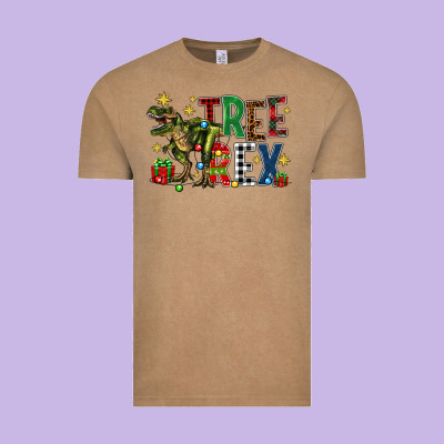Vintage Tee tree rex coffee drink