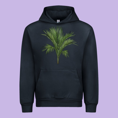 Botanical Majesty Palm Illustrations Urban Hoodie Designed By Lillyallendesigns