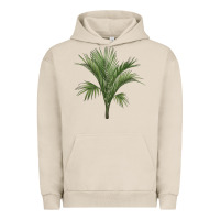 Pigment French Oak Botanical Majesty Palm Illustrations Urban Hoodie - LillyAllenDesigns