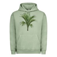 Pigment Oil Green Botanical Majesty Palm Illustrations Urban Hoodie - LillyAllenDesigns