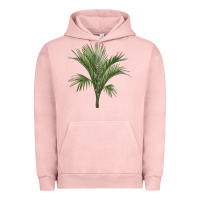 Pigment Salmon Botanical Majesty Palm Illustrations Urban Hoodie - LillyAllenDesigns