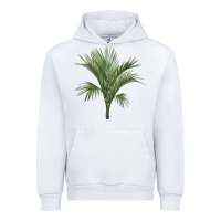 White Botanical Majesty Palm Illustrations Urban Hoodie - LillyAllenDesigns