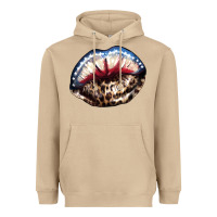 Mushroom American lips leopard Heavyweight Hoodie - NancyCooperArtShop