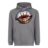 Storm American lips leopard Heavyweight Hoodie - NancyCooperArtShop