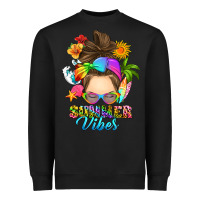 Black messy bun summer vibes Heavyweight Sweatshirt - RanaPortraitStore