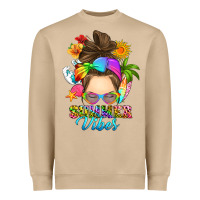 Mushroom messy bun summer vibes Heavyweight Sweatshirt - RanaPortraitStore