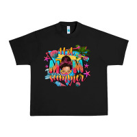 Black hot mom summer with messy bun Urban Heavy Tee - texasbilliewilder