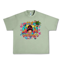 Oil Green hot mom summer with messy bun Urban Heavy Tee - texasbilliewilder