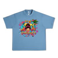 Pebble Blue hot mom summer with messy bun Urban Heavy Tee - texasbilliewilder