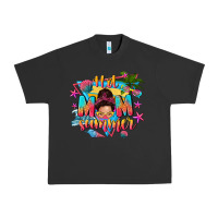Pigment Black hot mom summer with messy bun Urban Heavy Tee - texasbilliewilder