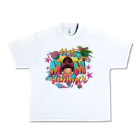 White hot mom summer with messy bun Urban Heavy Tee - texasbilliewilder