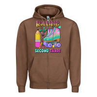 Chestnut rolling into second grade Zipper Hoodie - BundleAndBundleShop