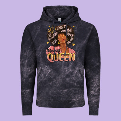 Vintage Hoodie black queen