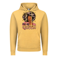 Vintage Mustard black queen Vintage Hoodie - MaliasSmallBusiness