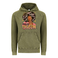 Vintage Olive black queen Vintage Hoodie - MaliasSmallBusiness