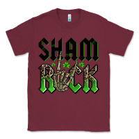 Burgundy St. Patrick's shamrock Classic Tee - OliviaCreatesArt
