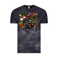 Cloud Black meowy christmas Vintage Tee - Zillion Design Studio