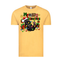 Vintage Mustard meowy christmas Vintage Tee - Zillion Design Studio