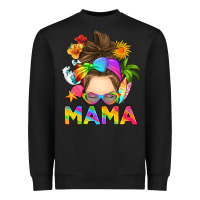 Black messy bun mama summer Heavyweight Sweatshirt - RanaPortraitStore