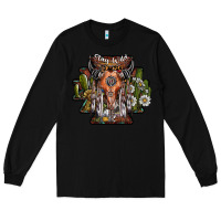 Black stay wild Long Sleeve Tee - SublimationCraftShop