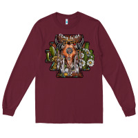 Burgundy stay wild Long Sleeve Tee - SublimationCraftShop