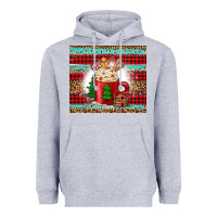 Heather Grey Christmas coffee Heavyweight Hoodie - Jasminsmagicworld