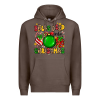 Coffee balls deep into christmas Premium Hoodie - MaliasSmallBusiness